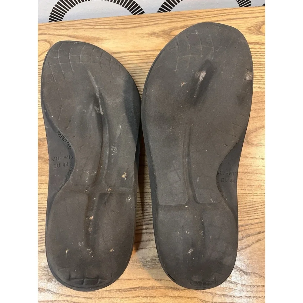 OOFOS Oolala Black Flip Flop Recovery Thong Slip On Sandals Shoes‎ M11/W13